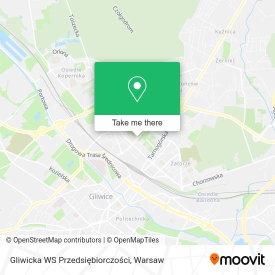 Карта Gliwicka WS Przedsiębiorczości