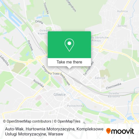 Auto-Wak. Hurtownia Motoryzacyjna, Kompleksowe Usługi Motoryzacyjne map