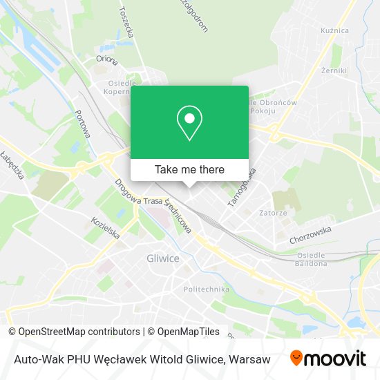 Auto-Wak PHU Węcławek Witold Gliwice map