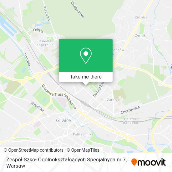 Zespół Szkół Ogólnokształcących Specjalnych nr 7 map