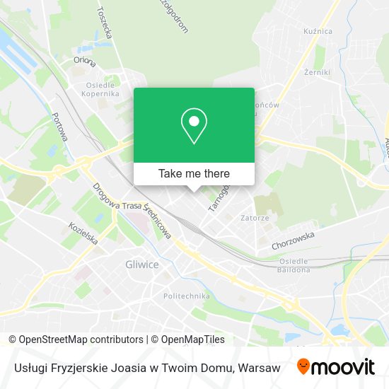 Usługi Fryzjerskie Joasia w Twoim Domu map