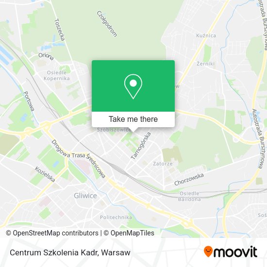 Centrum Szkolenia Kadr map