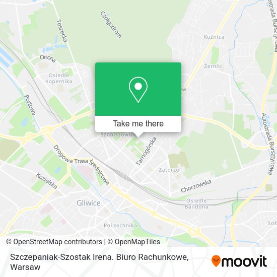 Szczepaniak-Szostak Irena. Biuro Rachunkowe map