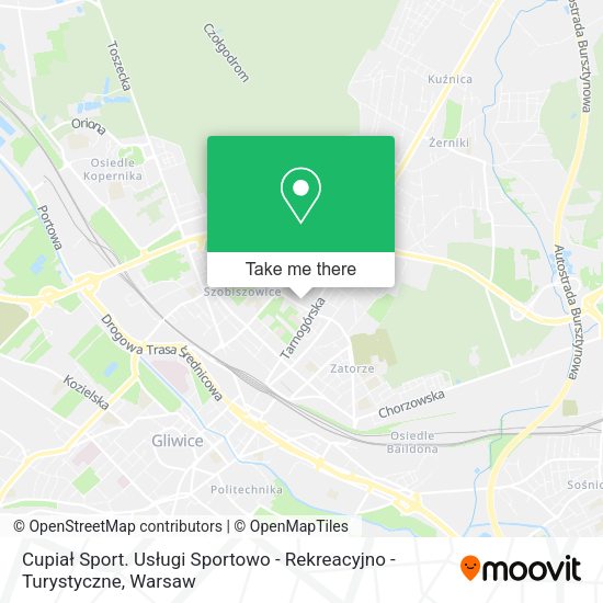 Cupiał Sport. Usługi Sportowo - Rekreacyjno - Turystyczne map