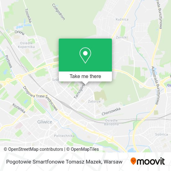 Pogotowie Smartfonowe Tomasz Mazek map