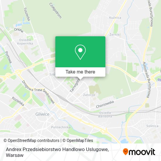 Andrex Przedsiebiorstwo Handlowo Uslugowe map