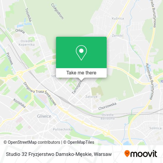 Studio 32 Fryzjerstwo Damsko-Męskie map