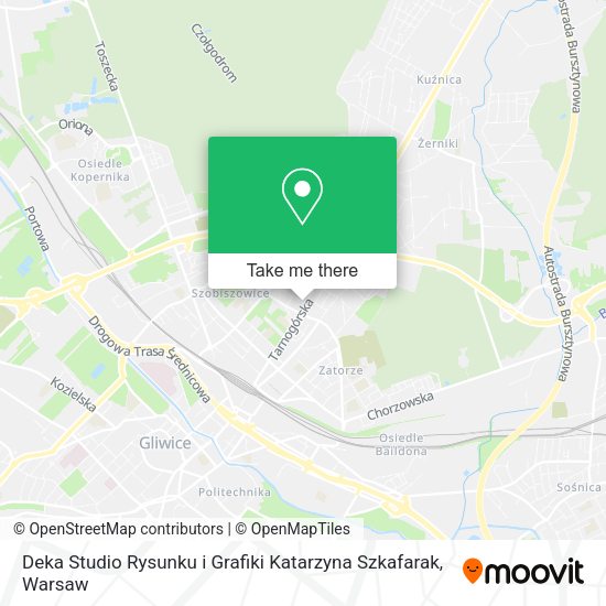 Deka Studio Rysunku i Grafiki Katarzyna Szkafarak map