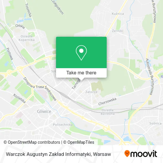 Карта Warczok Augustyn Zakład Informatyki