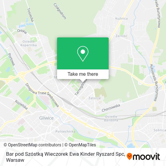 Bar pod Szóstką Wieczorek Ewa Kinder Ryszard Spc map