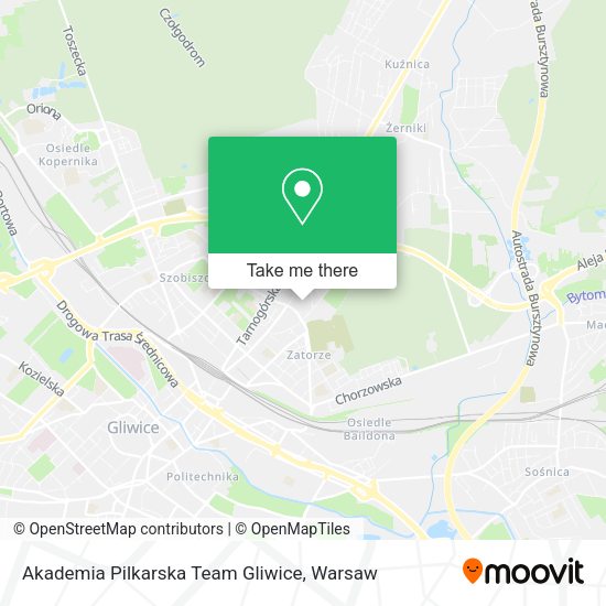 Akademia Pilkarska Team Gliwice map