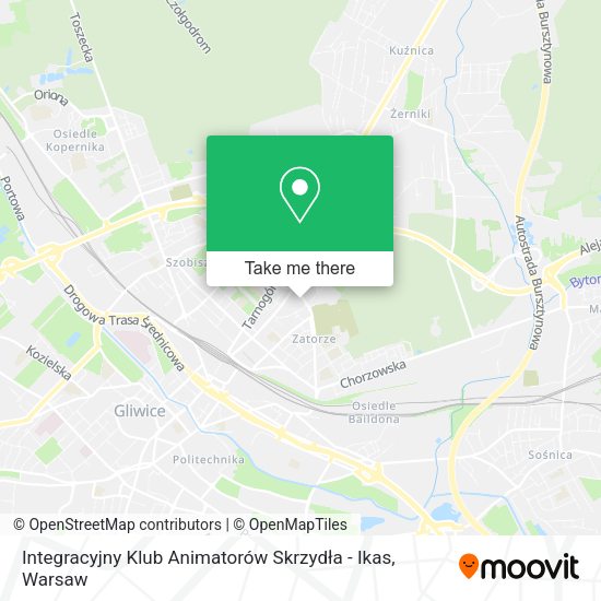 Integracyjny Klub Animatorów Skrzydła - Ikas map