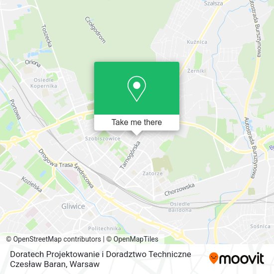 Doratech Projektowanie i Doradztwo Techniczne Czesław Baran map