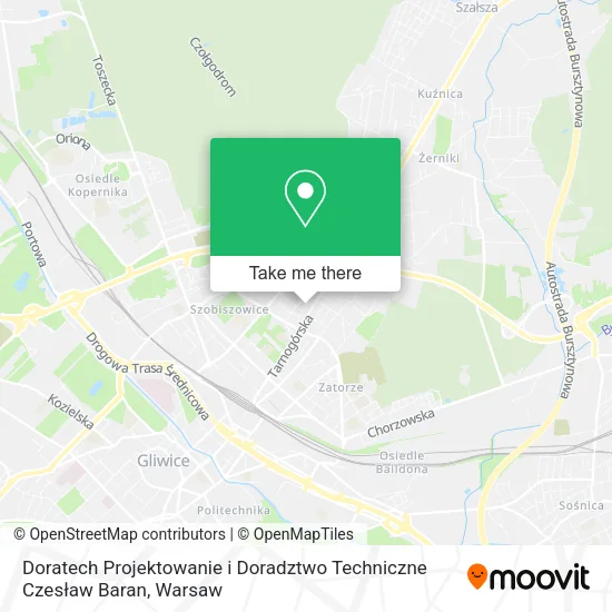 Карта Doratech Projektowanie i Doradztwo Techniczne Czesław Baran