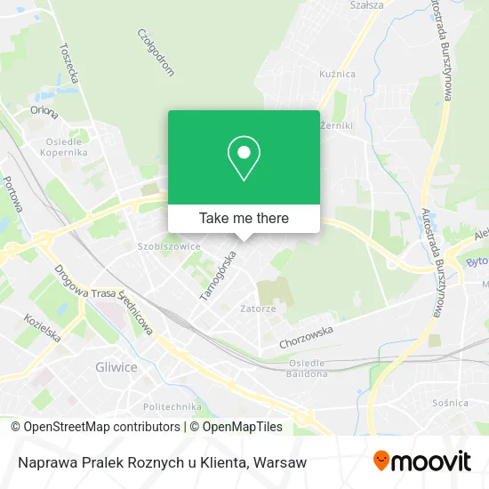 Карта Naprawa Pralek Roznych u Klienta