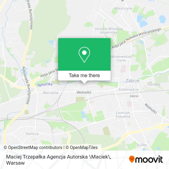 Maciej Trzepałka Agencja Autorska \Maciek\ map