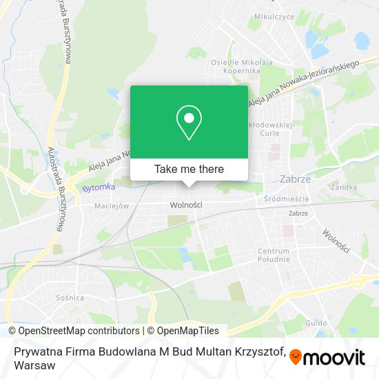 Prywatna Firma Budowlana M Bud Multan Krzysztof map