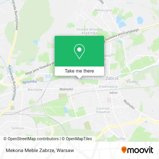 Mekona Meble Zabrze map