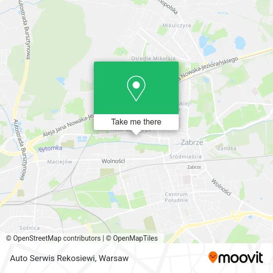 Карта Auto Serwis Rekosiewi