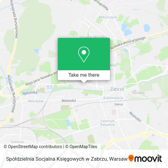 Spółdzielnia Socjalna Księgowych w Zabrzu map