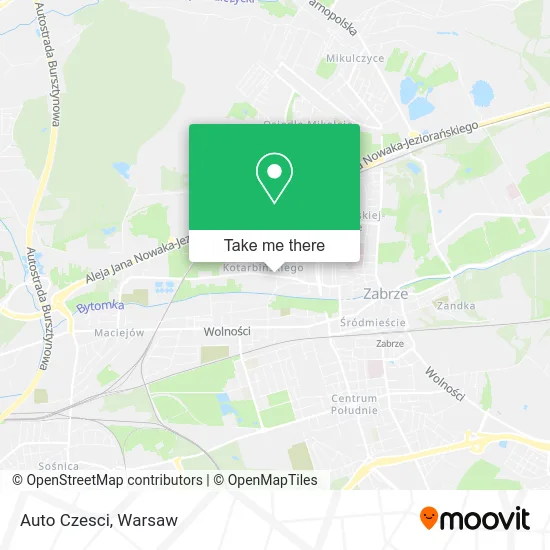 Карта Auto Czesci