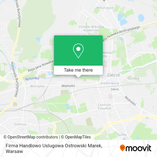 Карта Firma Handlowo Uslugowa Ostrowski Marek
