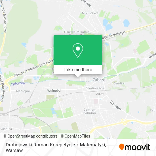 Карта Drohojowski Roman Korepetycje z Matematyki