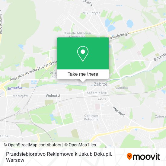 Przedsiebiorstwo Reklamowa k Jakub Dokupil map