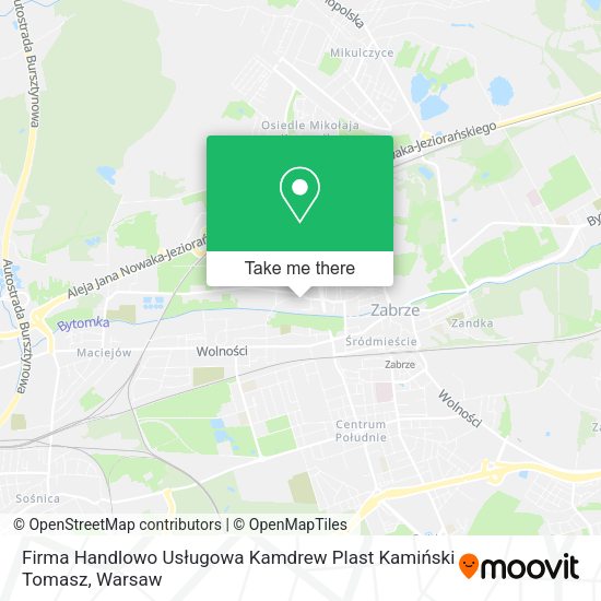 Firma Handlowo Usługowa Kamdrew Plast Kamiński Tomasz map