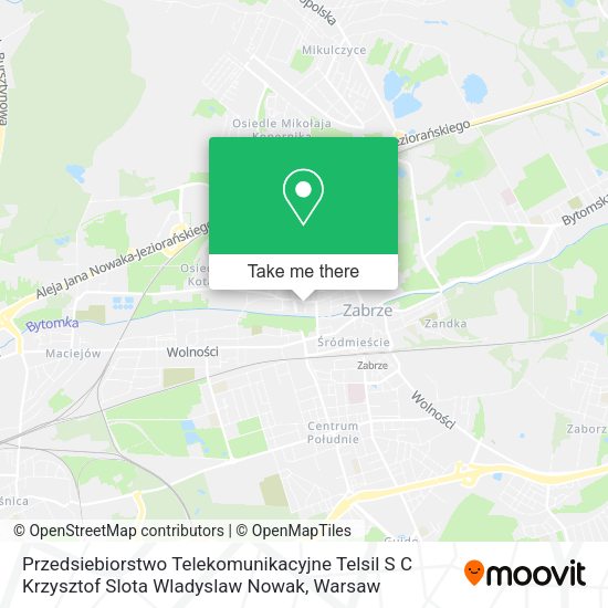 Przedsiebiorstwo Telekomunikacyjne Telsil S C Krzysztof Slota Wladyslaw Nowak map