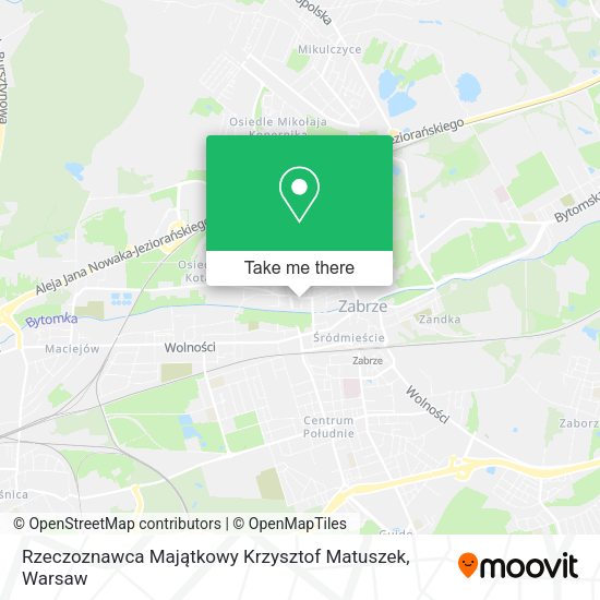 Rzeczoznawca Majątkowy Krzysztof Matuszek map