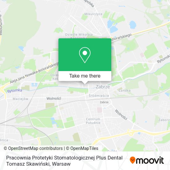 Pracownia Protetyki Stomatologicznej Plus Dental Tomasz Skawiński map