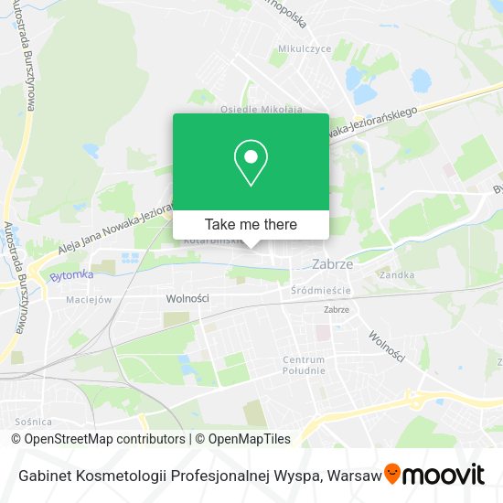 Gabinet Kosmetologii Profesjonalnej Wyspa map