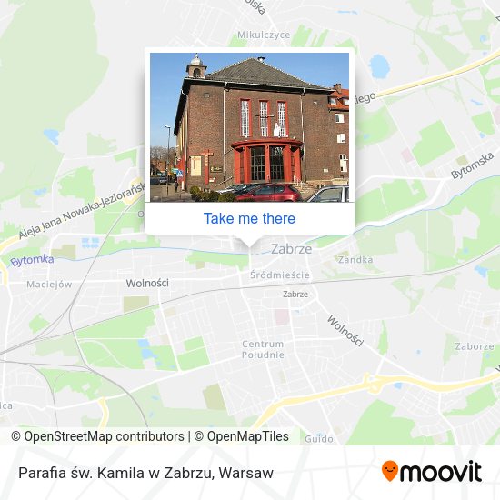 Parafia św. Kamila w Zabrzu map