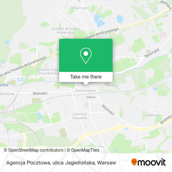 Agencja Pocztowa, ulica Jagiellońska map