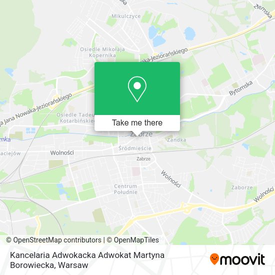 Kancelaria Adwokacka Adwokat Martyna Borowiecka map