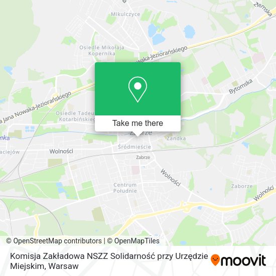 Komisja Zakładowa NSZZ Solidarność przy Urzędzie Miejskim map