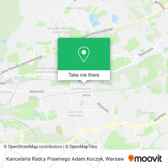 Карта Kancelaria Radcy Prawnego Adam Koczyk