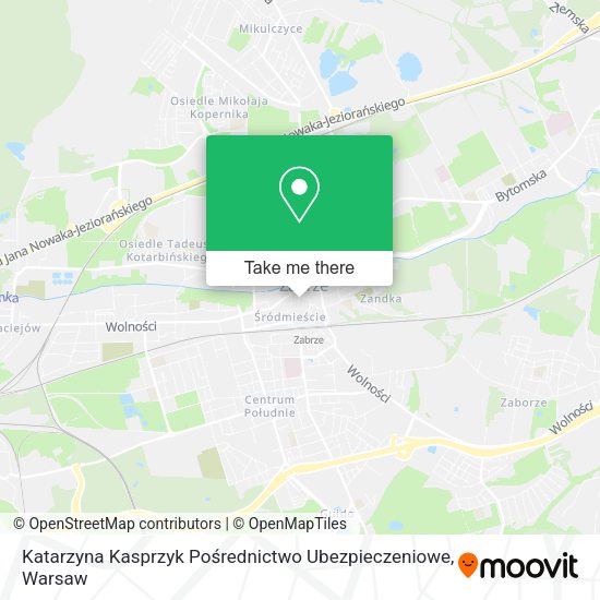 Katarzyna Kasprzyk Pośrednictwo Ubezpieczeniowe map