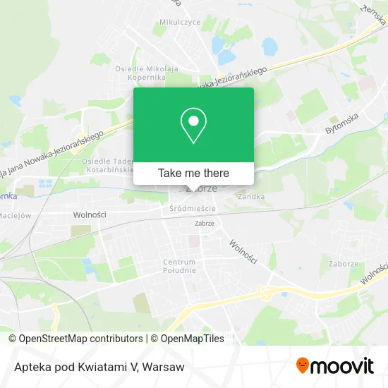 Карта Apteka pod Kwiatami V
