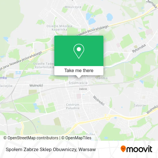 Карта Społem Zabrze Sklep Obuwniczy