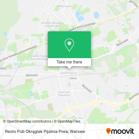 Resto Pub Okrąglak Pijalnia Piwa map