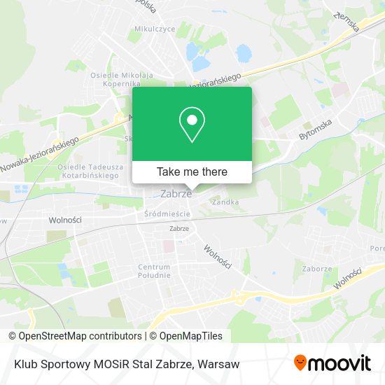 Klub Sportowy MOSiR Stal Zabrze map