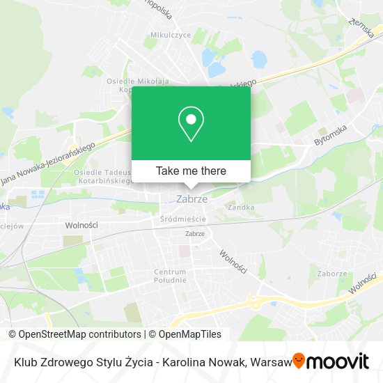 Klub Zdrowego Stylu Życia - Karolina Nowak map