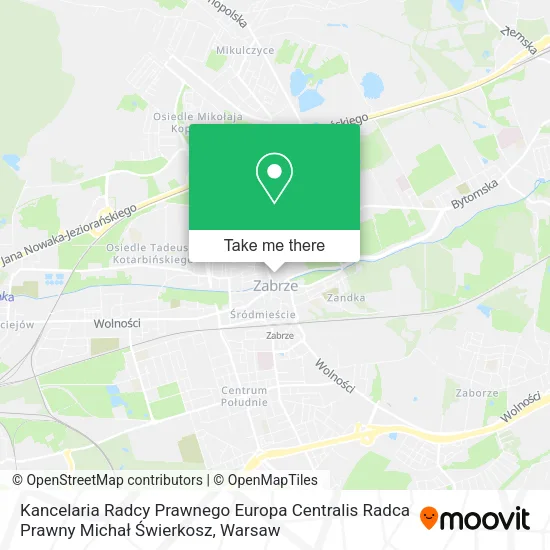 Kancelaria Radcy Prawnego Europa Centralis Radca Prawny Michał Świerkosz map