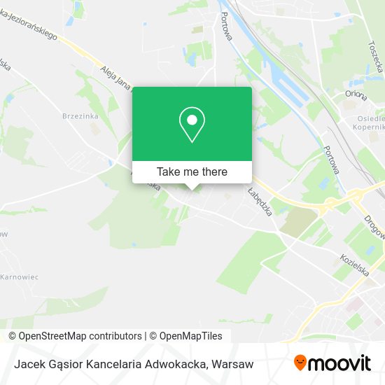 Jacek Gąsior Kancelaria Adwokacka map