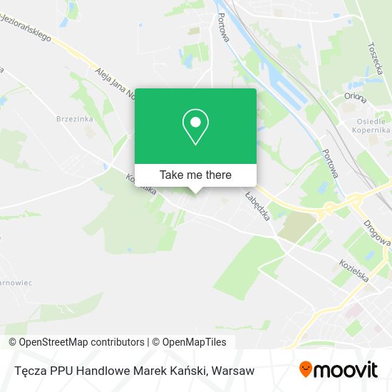 Tęcza PPU Handlowe Marek Kański map