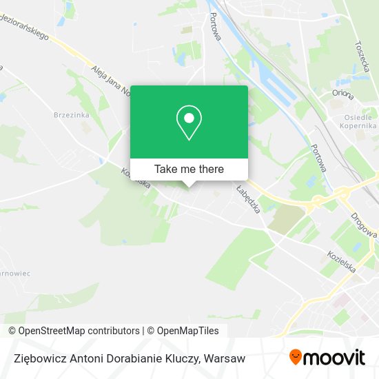 Ziębowicz Antoni Dorabianie Kluczy map