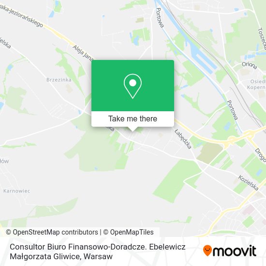 Consultor Biuro Finansowo-Doradcze. Ebelewicz Małgorzata Gliwice map