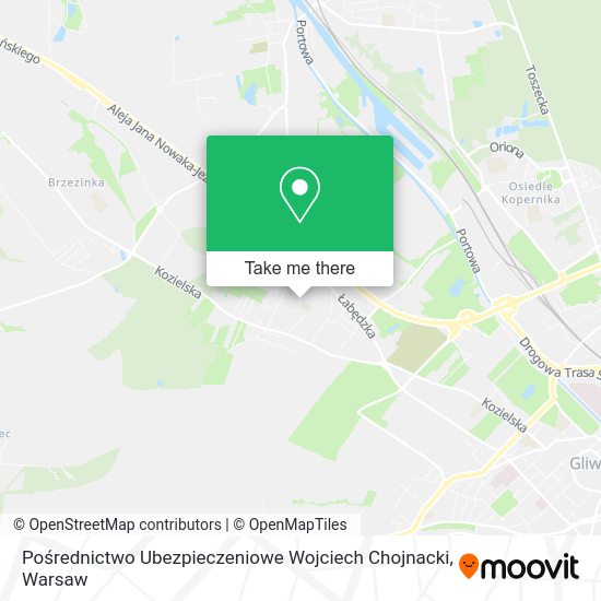 Pośrednictwo Ubezpieczeniowe Wojciech Chojnacki map